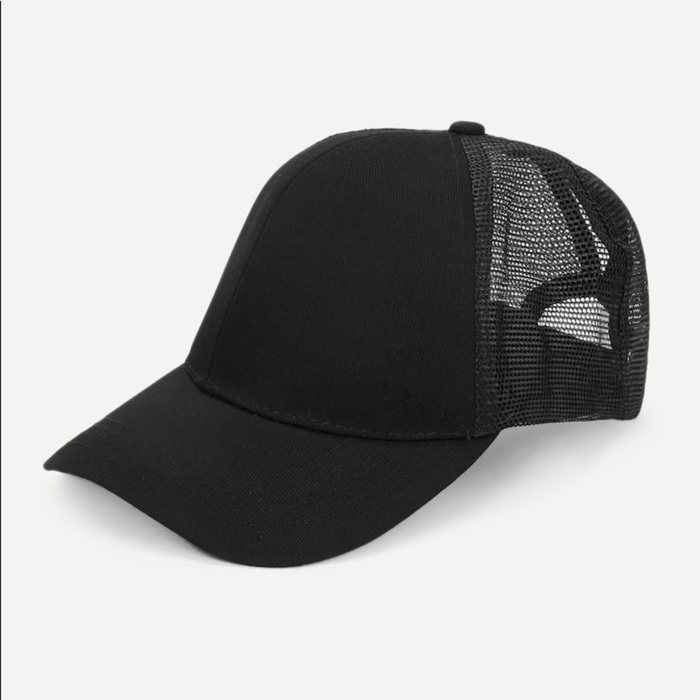 High ponytail baseball hat black mesh 666570 - Picture 2 of 3